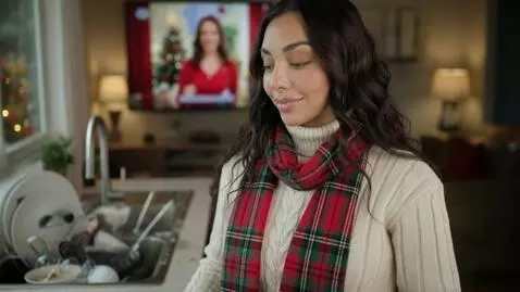 AI Video from prompt: Laura Love is seen looking at the camera in the 