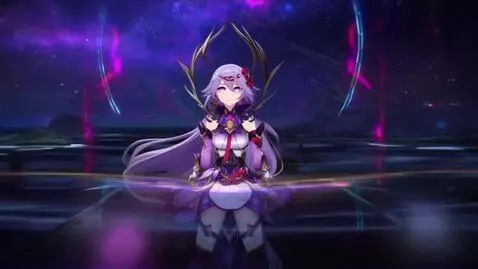 AI Video from prompt: Genshin Impact dark fantasy style 80s cinema sty