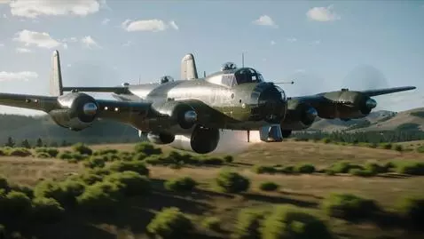 AI Video from prompt: Ultra-realistic cinematic shot of an American WW