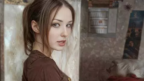 AI Video from prompt: Симпатичная молодая женщина не хочет что бы к не