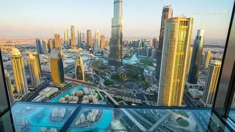 AI Video from prompt: создать темноту в городе и восход солнца над ним