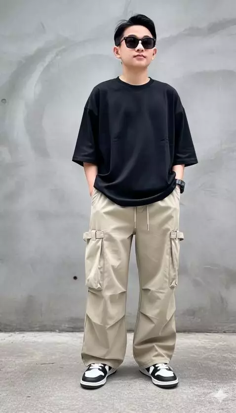 AI Video from prompt: Model anak laki-laki tersebut menghadal ke kiri 