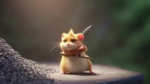 AI Video from prompt: 3D hamster pick