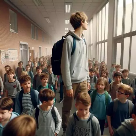 AI Video from prompt: The tallest boy coming to the camera and his han