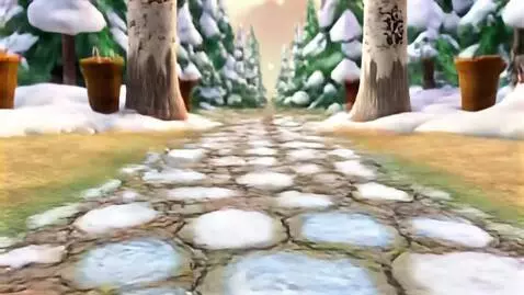 AI Video from prompt: **CINEMATIC PROMPT**  *"Winter's Gzhel-Khokhloma