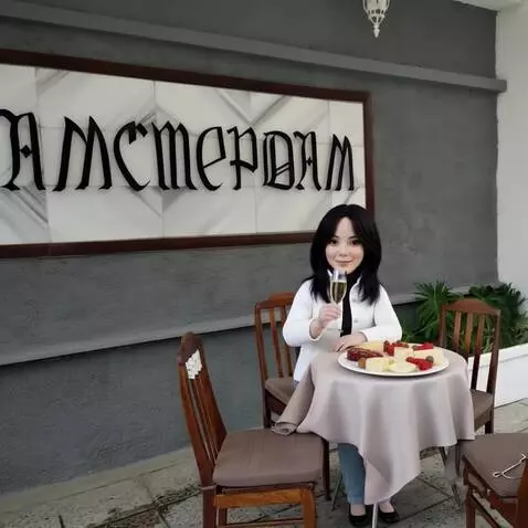 AI Video from prompt: A girl drinks champagne, her movements are natur