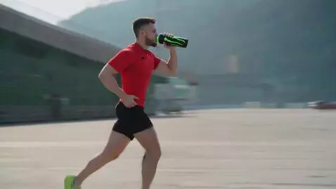 AI Video from prompt: Make me a 5 second video where a skinny guy runs