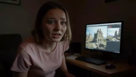 AI Video from prompt: A pretty 25-year-old young woman with a beautifu