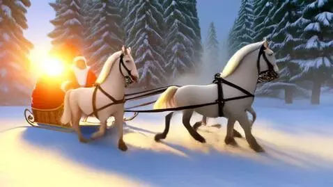 AI Video from prompt: Script for the New Year's video "Santa Claus on 