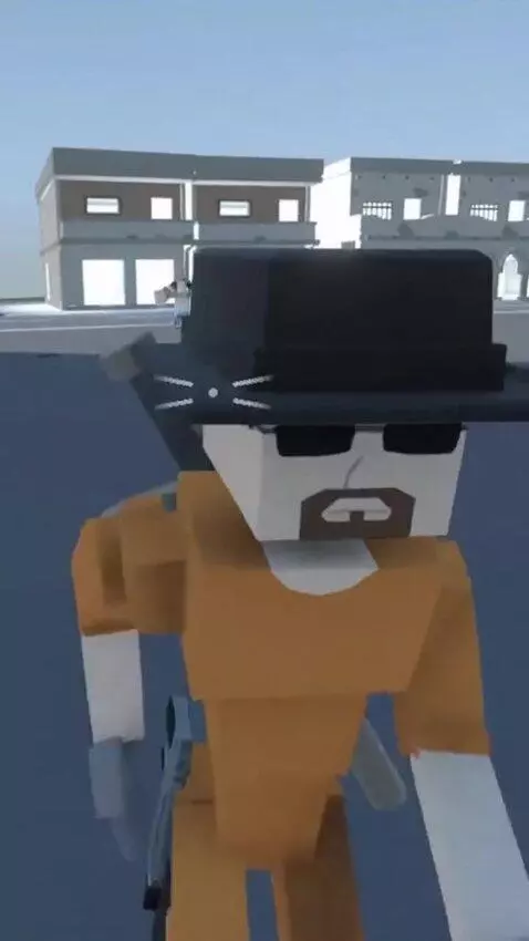 AI Video from prompt: make the character run away from a 67 monster an