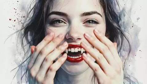 AI Video from prompt: The girl covers her face with her hands