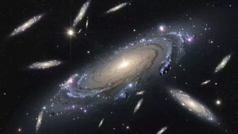 AI Video from prompt: endless distance of galaxies