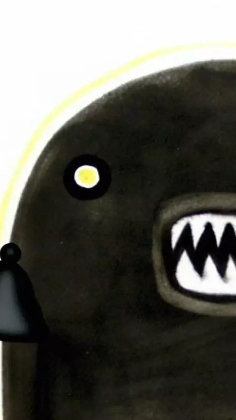 AI Video from prompt: He talks and grins at the camera, waving a black