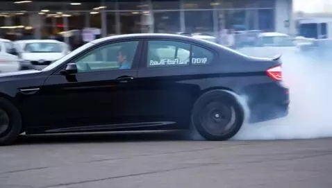 AI Video from prompt: A black BMW M5 E60 with the @abs0lute_1nv01cer S