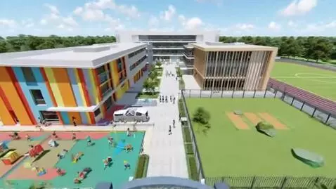 AI Video from prompt: Zoning of blocksFront (near main gate): Pre‑prim