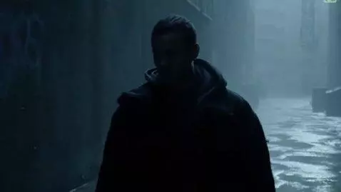 AI Video from prompt: In a desolate urban landscape, characterized by 