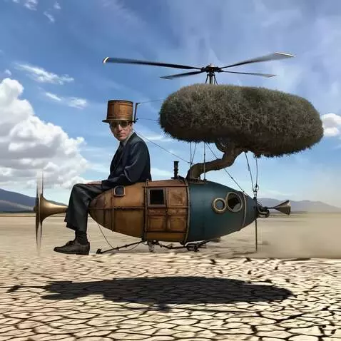 AI Video from prompt: The aircraft flies low above the ground, casting