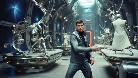 AI Video from prompt: He's dancing deep house, the camera is circling 