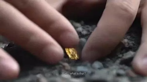 AI Video from prompt: (0-3 sec)  [VISUAL: Shaky cam moving across rock