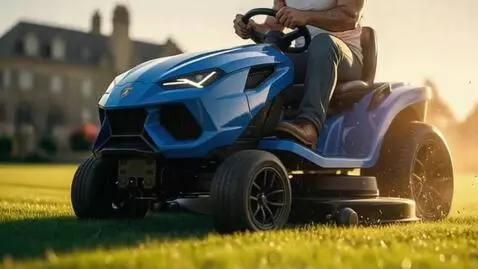 AI Video from prompt: Cinematic montage sequence of an epic 'Lawn King