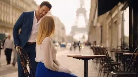 AI Video from prompt: A street in Paris. The Eiffel Tower is visible i