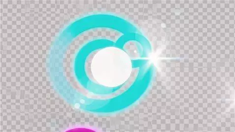 AI Video from prompt: easy animation of moving glowing circles in colo