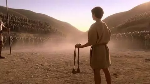 AI Video from prompt: Realistic cinematic scene, Valley of Elah, ancie