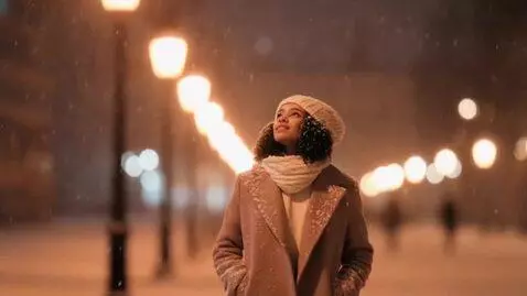 AI Video from prompt: Snowfall like a gift for your birthday, The bliz