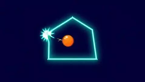 AI Video from prompt: Create a HTML animation where ball starts in the