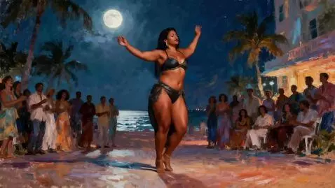 AI Video from prompt: She danced and twirled