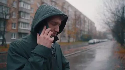 AI Video from prompt: Russia. A street next to a nine-story residentia