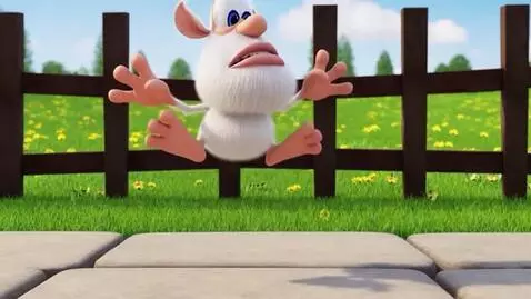 AI Video from prompt: Booba jumps and says stop, I don't like it.