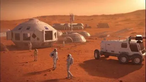 AI Video from prompt: mars colony eu