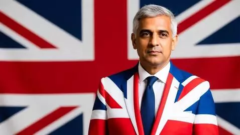 AI Video from prompt: Sadiq khan in a Union jack suit