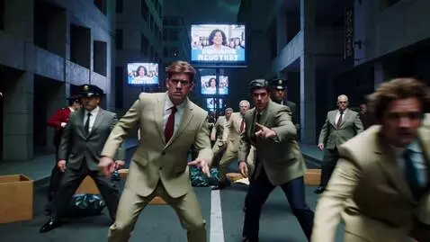 AI Video from prompt: A thieving swarm of bureaucrats They've appropri