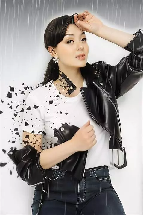 AI Video from prompt: her clothes dissolve in the rain