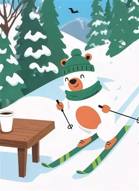 AI Video from prompt: A highly anthropomorphic, large brown bear in fu