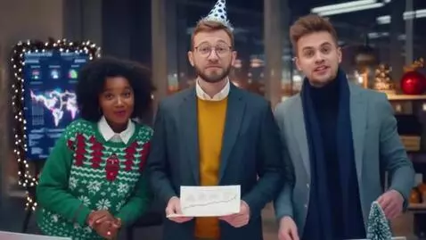 AI Video from prompt: Make a video in Russian with New Year's music (A