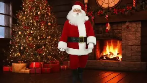 AI Video from prompt: Santa Claus dances and sings