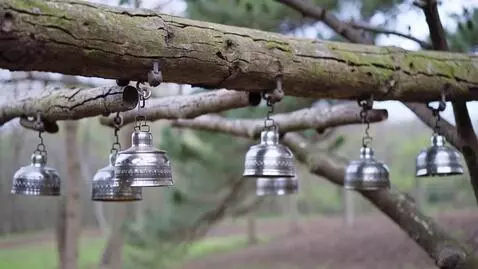 AI Video from prompt: Chineese bells on the wind.