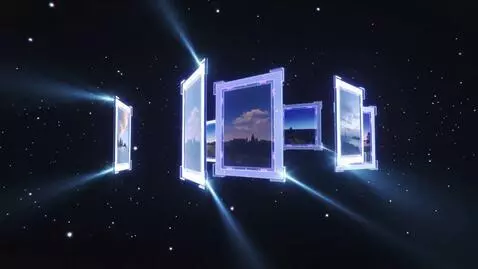 AI Video from prompt: A dramatic cinematic shot of a glowing holograph