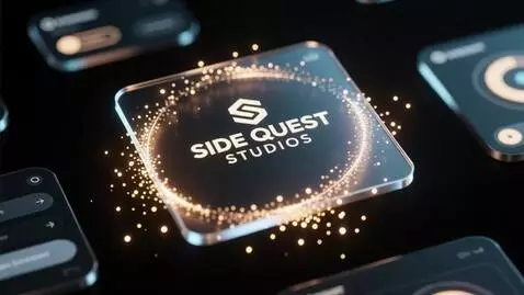 AI Video from prompt: A cinematic floating UI panel slowly assembles f
