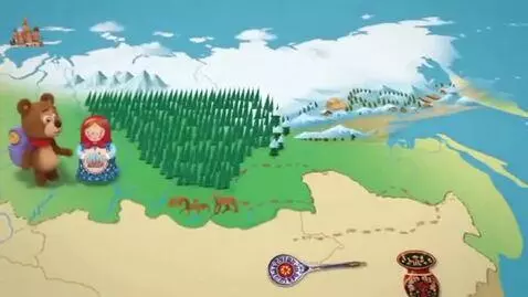 AI Video from prompt: Bright, colorful 2D or 3D animation for kids. A 