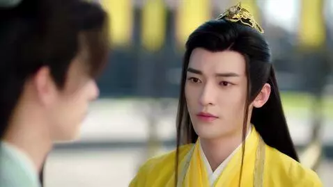 AI Video from prompt: A 2D anime Chinese youth with long black hair an