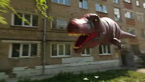 AI Video from prompt: An elderly grandmother in a flowered bathrobe, s