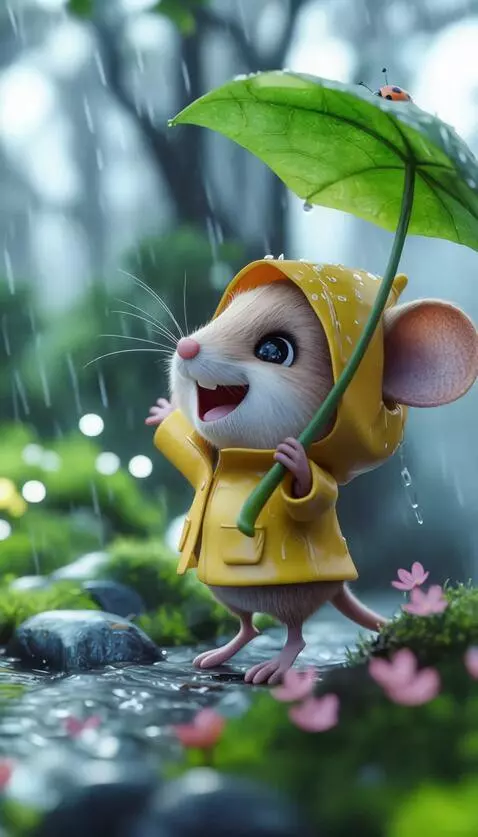 AI Video from prompt: An arc shot around the mouse, the camera should 