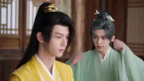 AI Video from prompt: A 3D anime Chinese youth with long black hair an