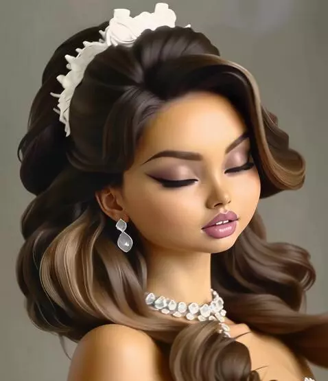 AI Video from prompt: A woman poses from various angles, quickly chang