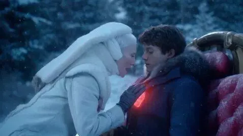 AI Video from prompt: A fifty-year-old snow queen with a short haircut