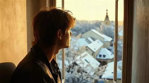 AI Video from prompt: The guy in the photo turns his head toward the w